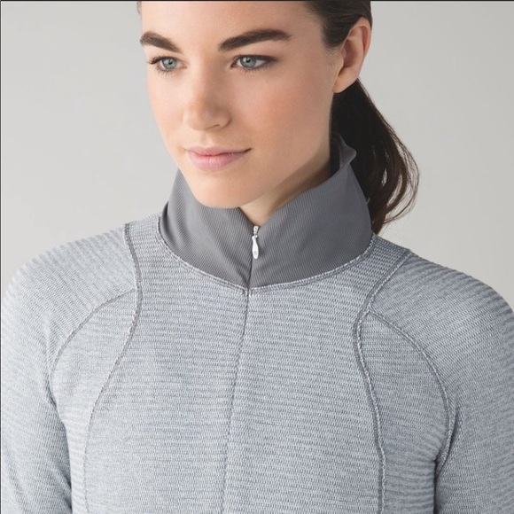 Lululemon 12 Runderful 1/2 Zip Pullover Grey RULU - Picture 7 of 14